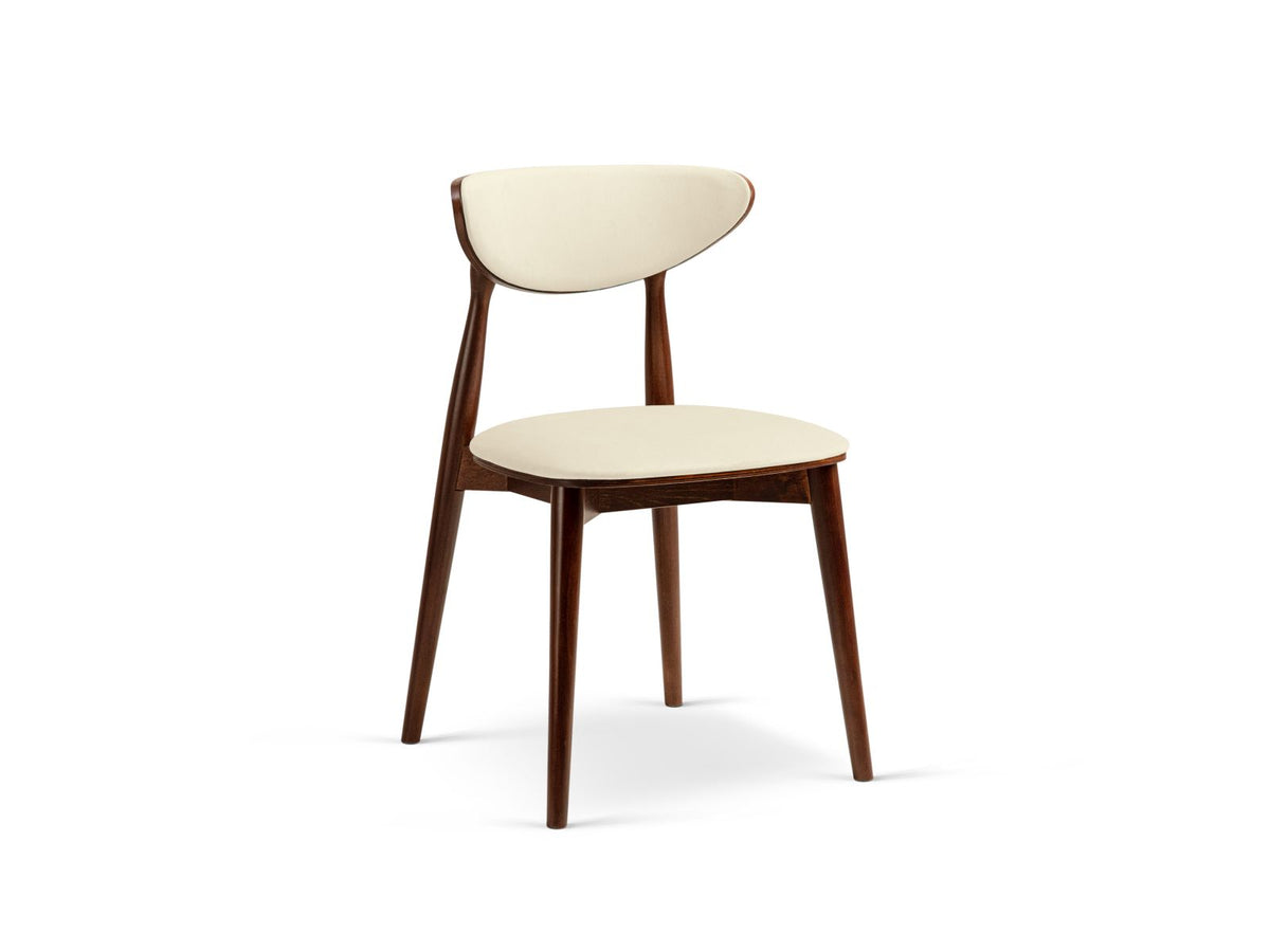 Sedia in Velluto, "Rina", 1 Posto, 47.5x48x79 - Avorio