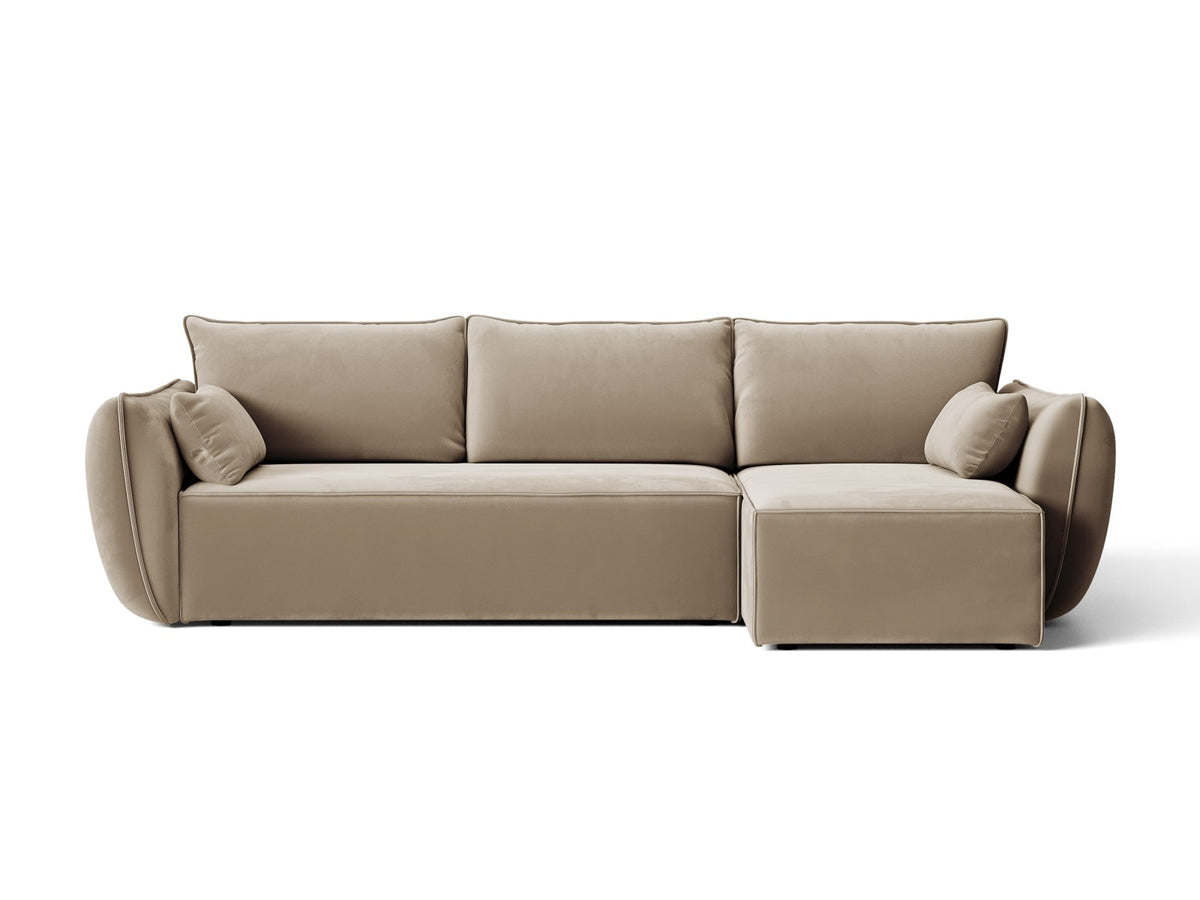 Divano Letto Angolare con Contenitore Kaelle, 4 Posti, 168x262x87