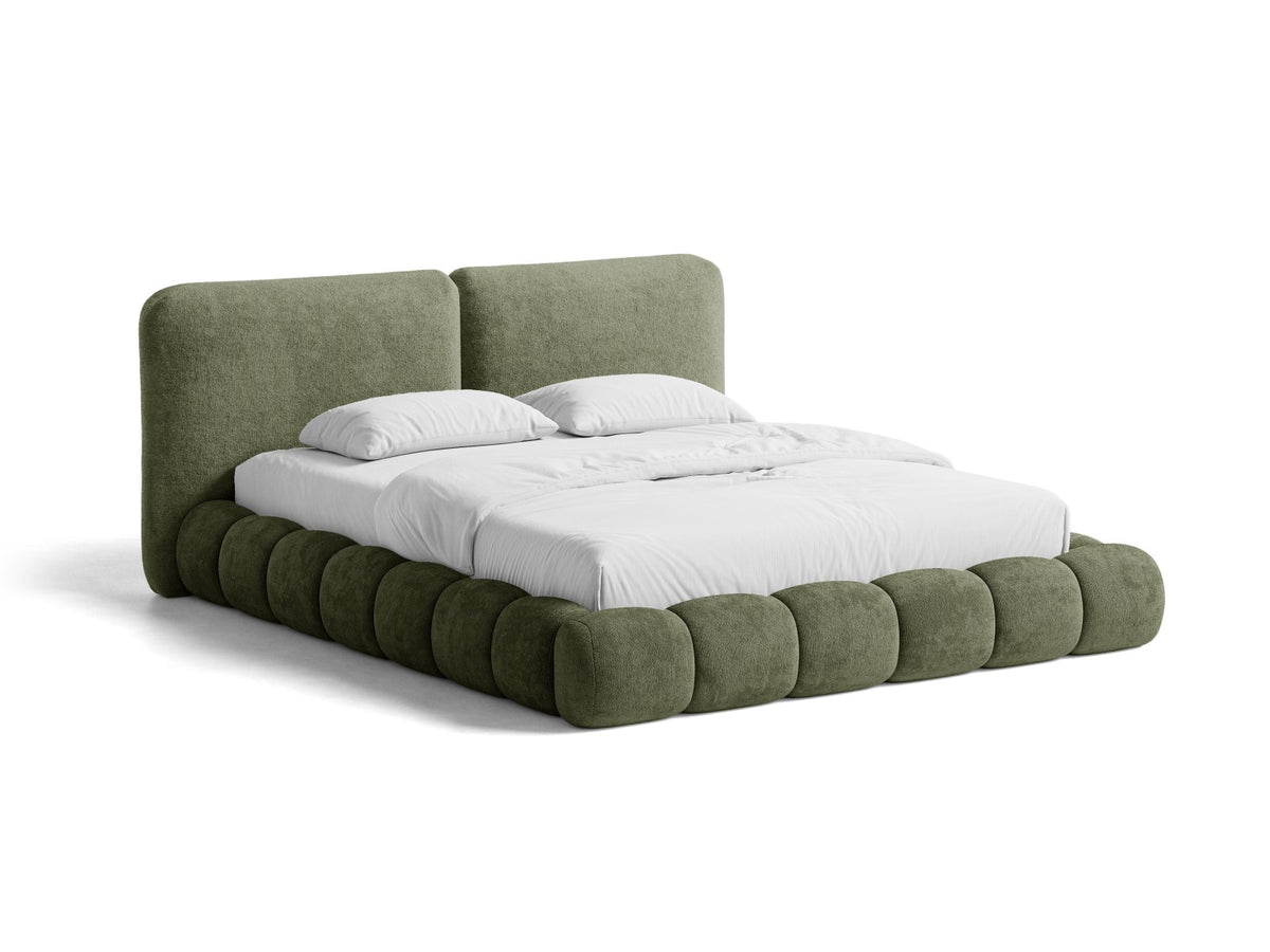 Letto Contenitore con Testata Solange - Verde 200x200