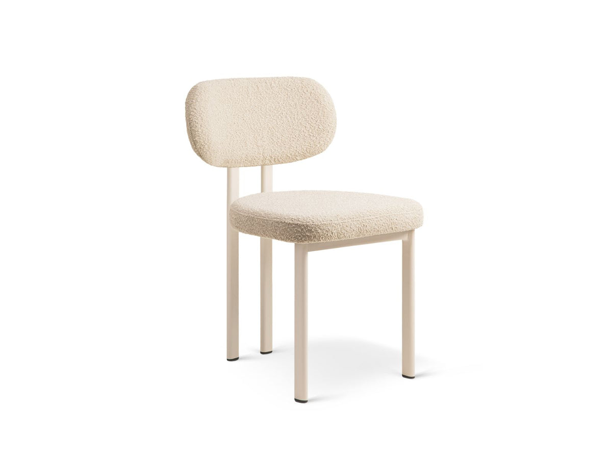 Sedia in Velluto, "Sam", 1 Posto, 51x52x82 - Beige