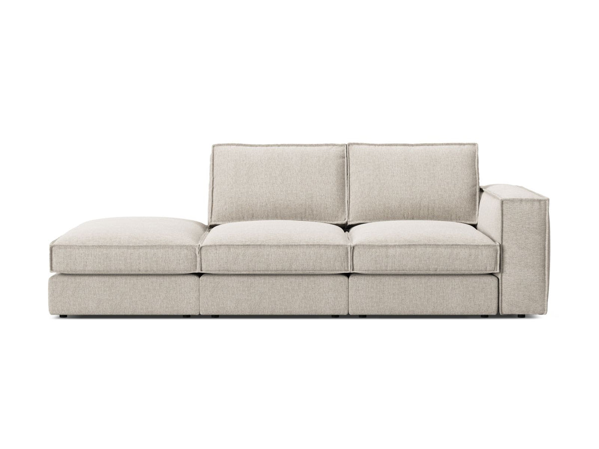 Divano Modulare Aperto Sinistro, "Pola", 3 Posti, 259x103x88 - Sabbia