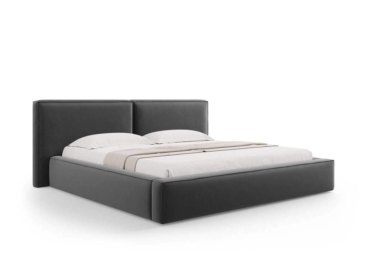 Letto contenitore con testiera doppia, "Jodie", 228x251x97,5