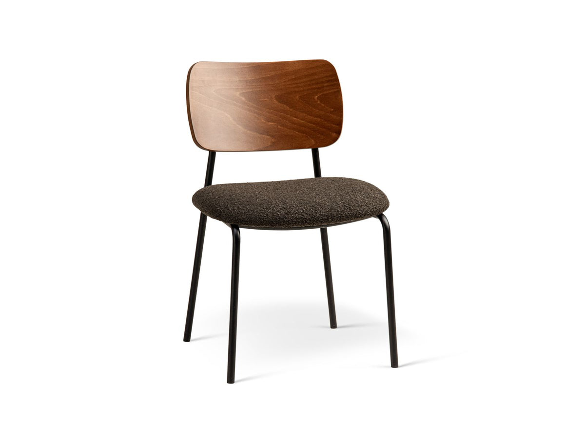 Sedia in Bouclé, "Dina", 1 Posto, 49x47x79 - Marrone