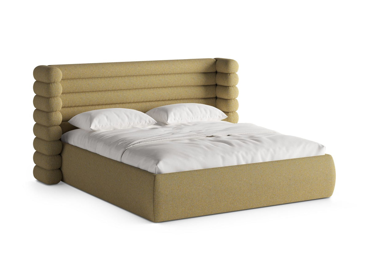 Letto con Contenitore e Testata, "Mount", 228x236x120 - Girasole Melange