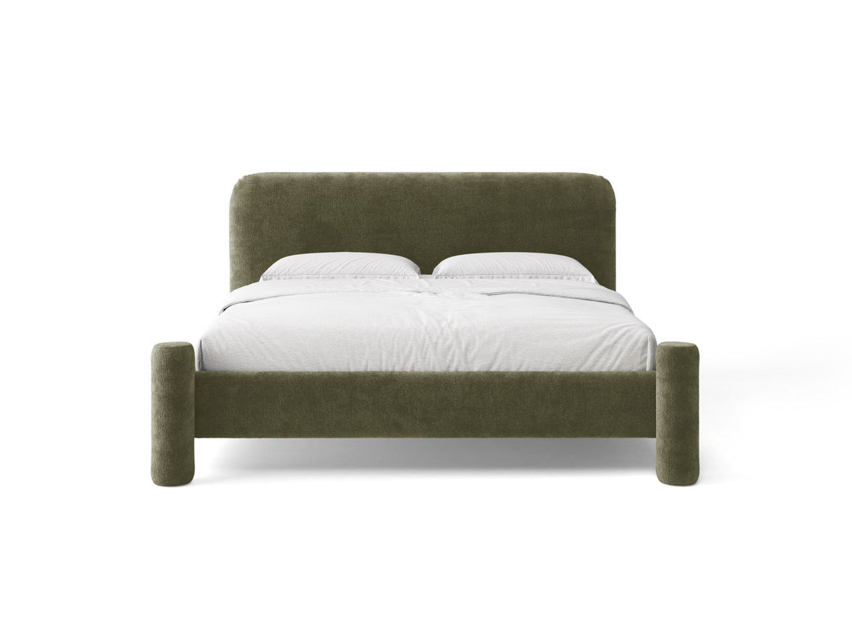 Letto con Testata Vera - Verde 180x200