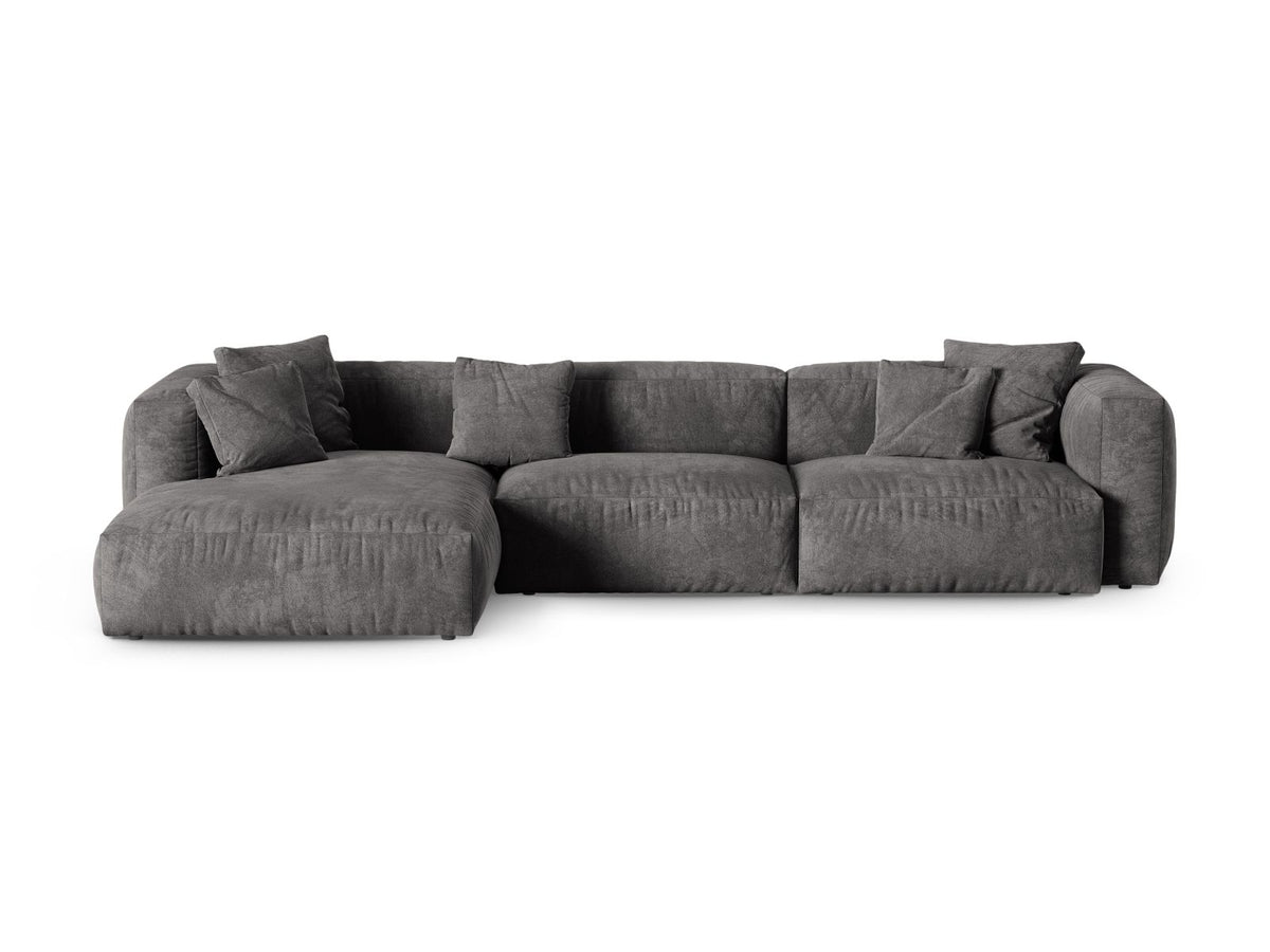 Divano Angolare Componibile XL Martina Seduta Profonda, 3 Posti, 176x330x75