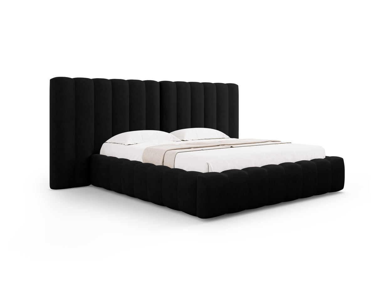 Letto contenitore con testiera doppia, "Kelp", 230x250x100