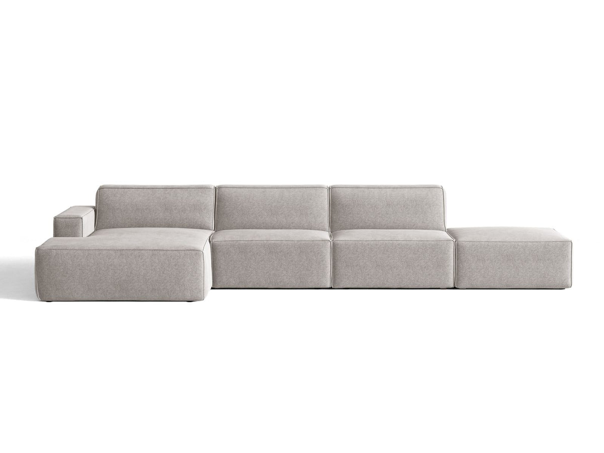 Divano Angolare Componibile Jodie, 5 Posti, 162x341x77