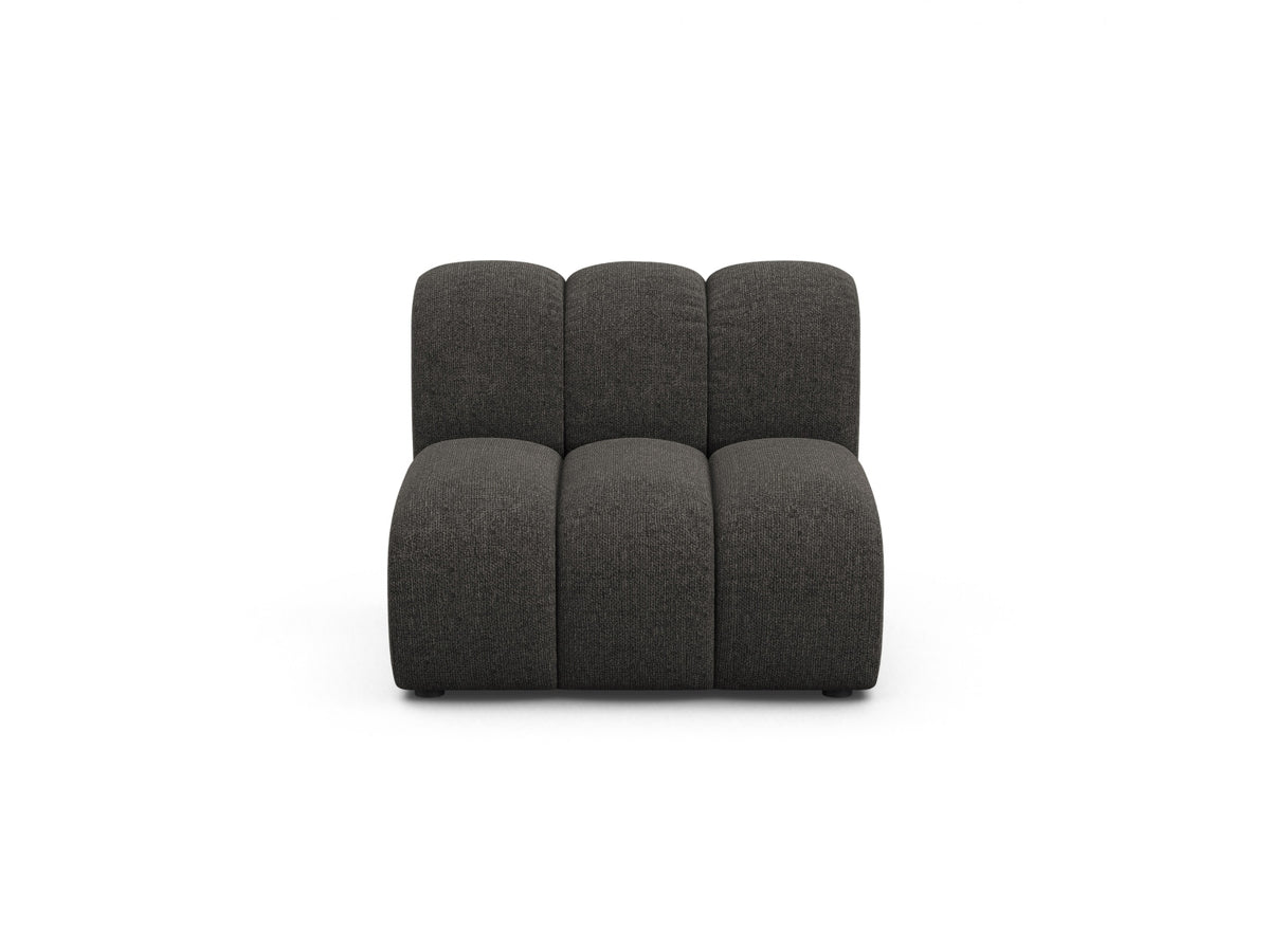Modulo senza Braccioli, "Lupine", 1 Posto, 92x95x70 - Grigio Scuro