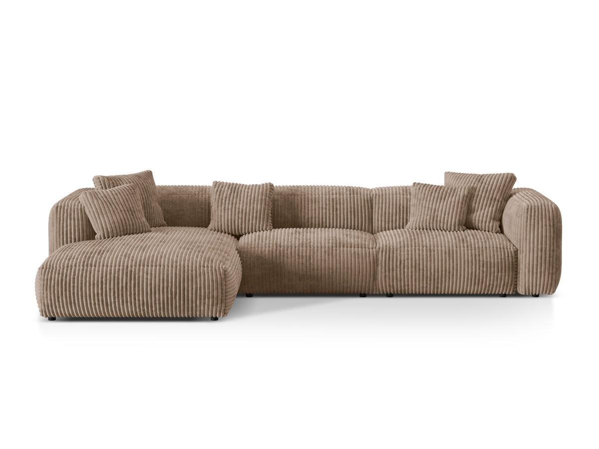 Divano Angolare Componibile XL Martina, 3 Posti, 176x330x75