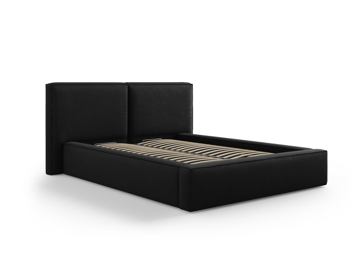 Letto contenitore con testiera doppia, "Jodie", 228x194x97,5