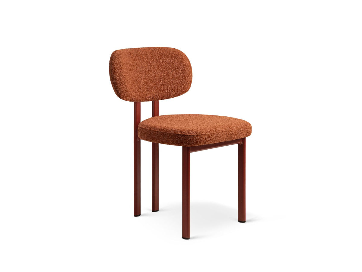 Sedia in Velluto, "Sam", 1 Posto, 51x52x82 - Terracotta