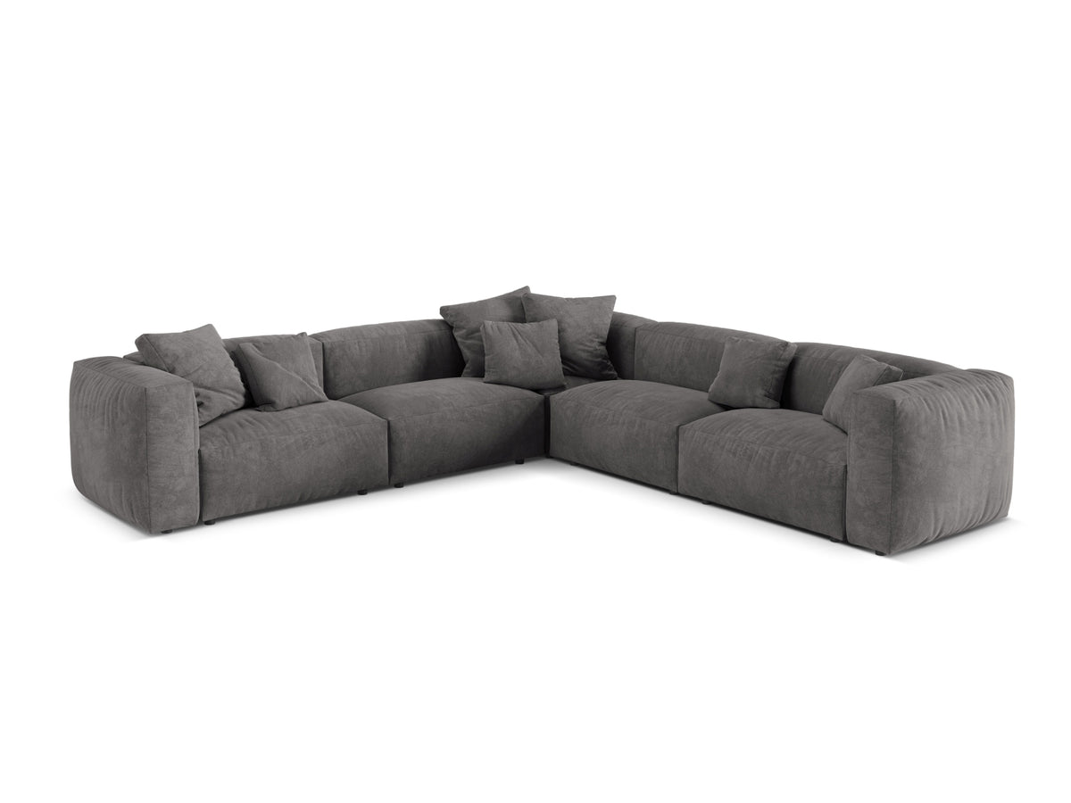 Divano Angolare Simmetrico Componibile XL Martina, 5 Posti, 316x316x75