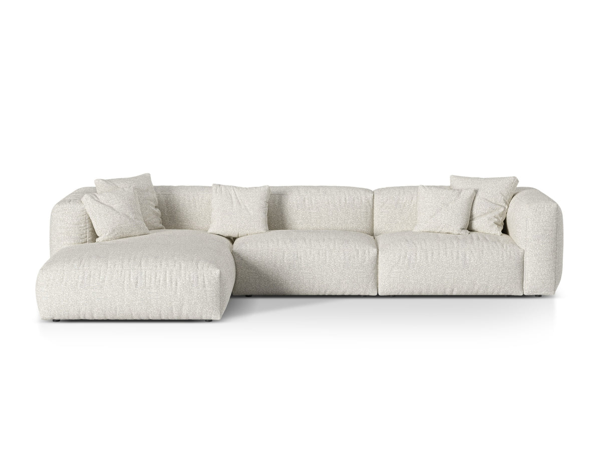 Divano Angolare Componibile XL Martina, 3 Posti, 176x330x75