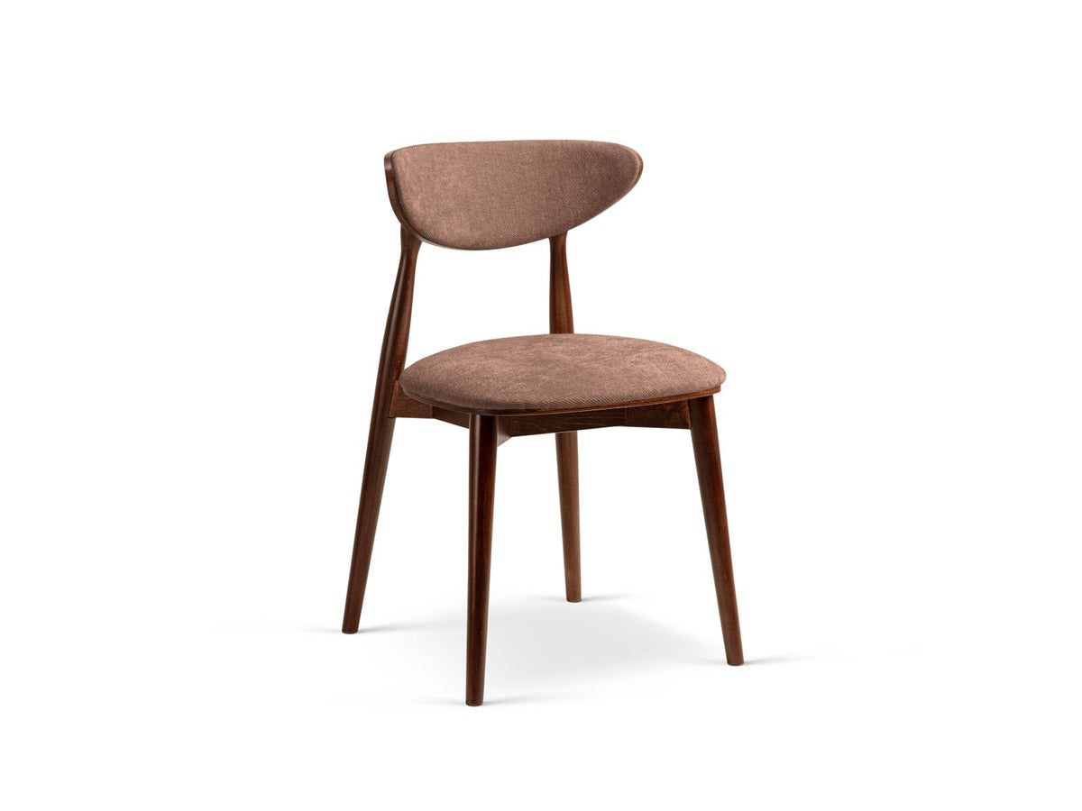 Sedia in Velluto, "Rina", 1 Posto, 47.5x48x79 - Rosa Scuro
