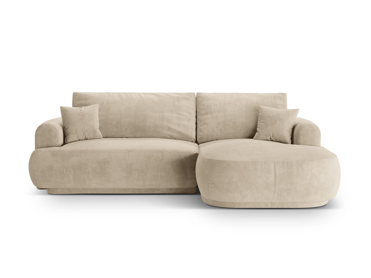 Divano Letto Angolare Componibile con Contenitore Ella, 5 Posti, 174x271x88