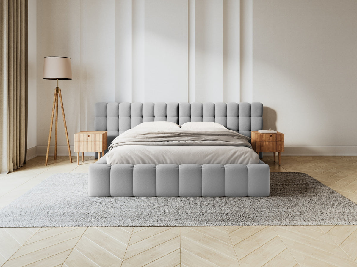 Letto contenitore con testiera doppia, "Mamaia", 230x350x100