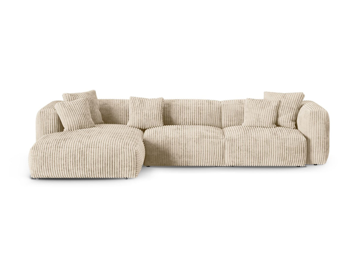 Divano Angolare Componibile XL Martina Seduta Profonda, 3 Posti, 176x330x75