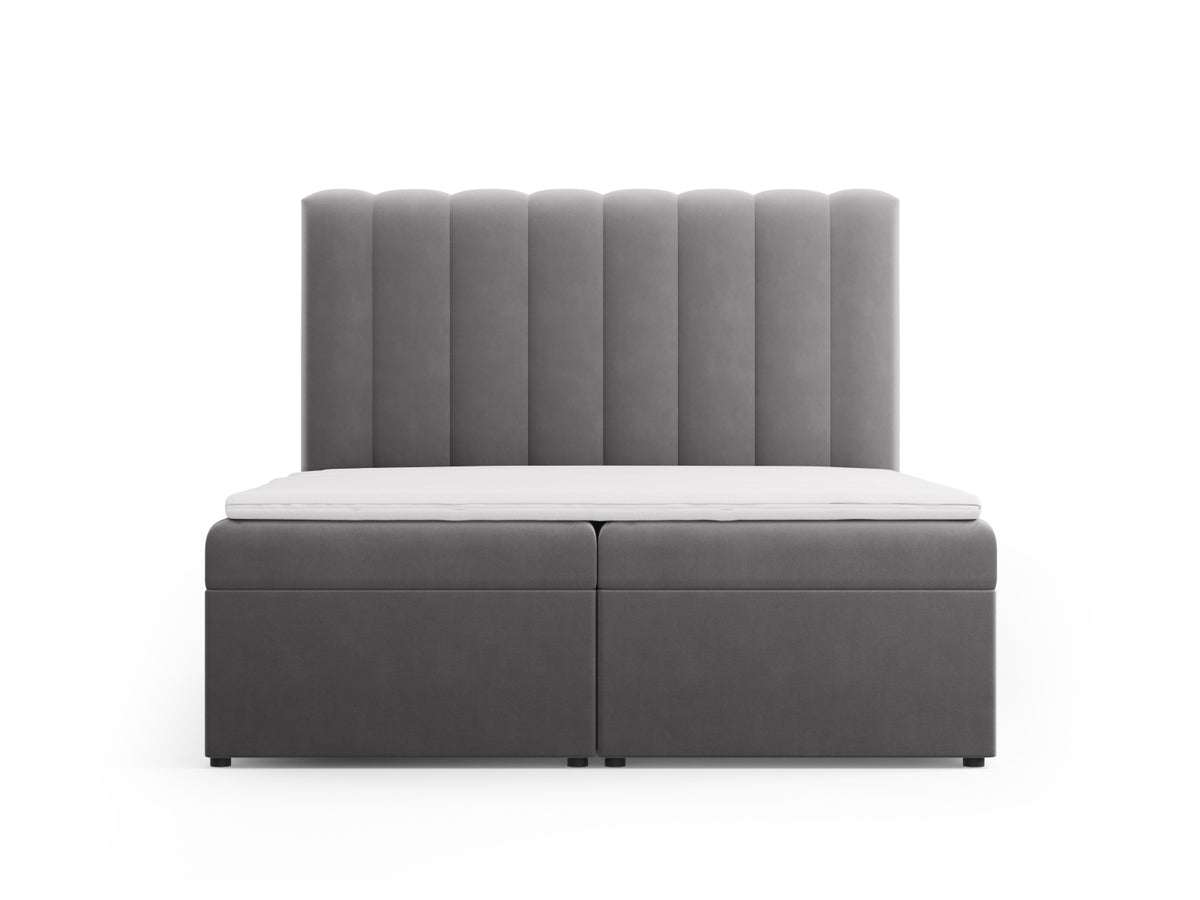 Letto: testiera + molle/materasso + coprimaterasso, "Kelp", 210x160x125