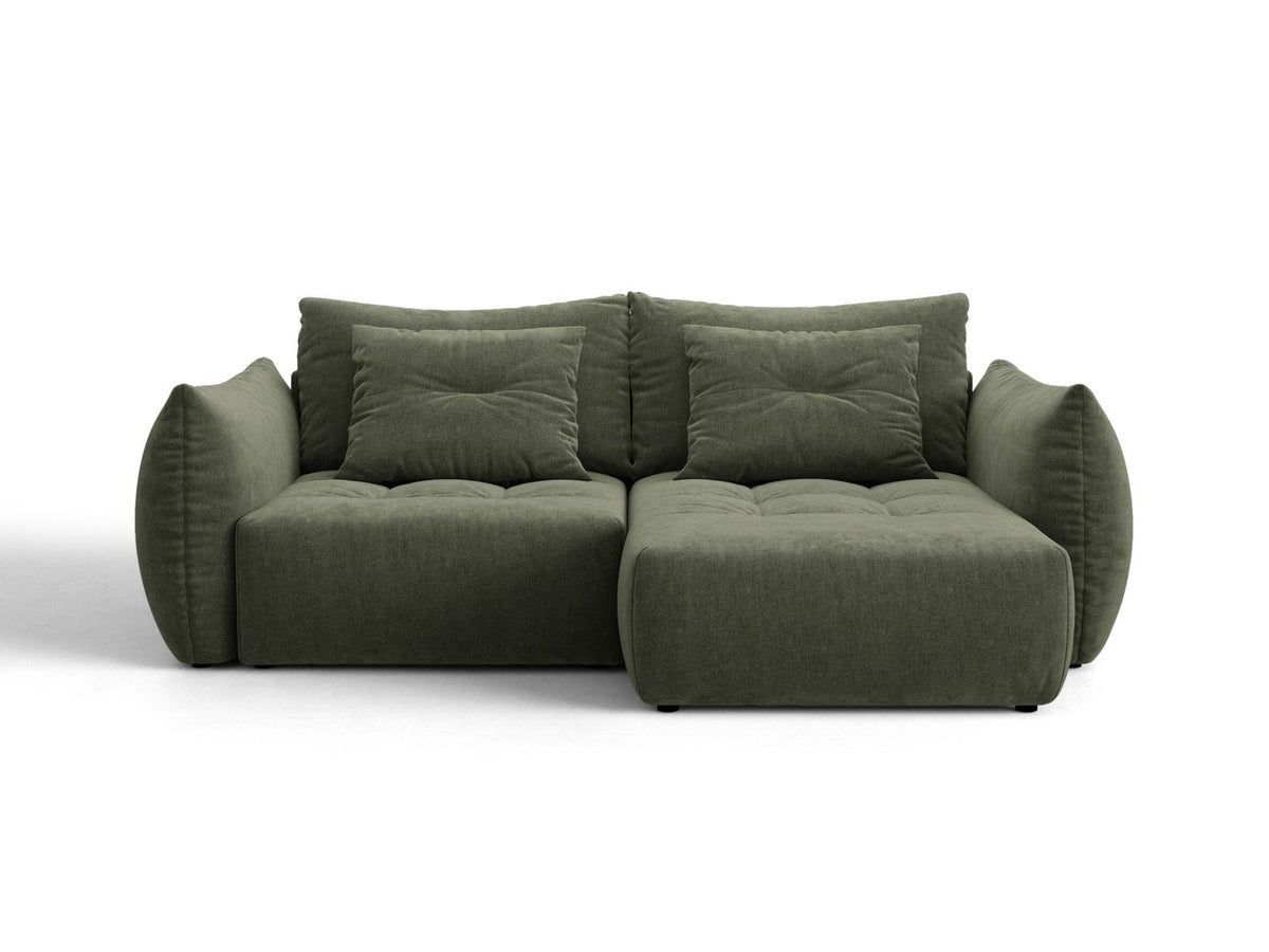 Divano Letto Angolare Componibile con Contenitore Bloom, 3 Posti, 152x250x87