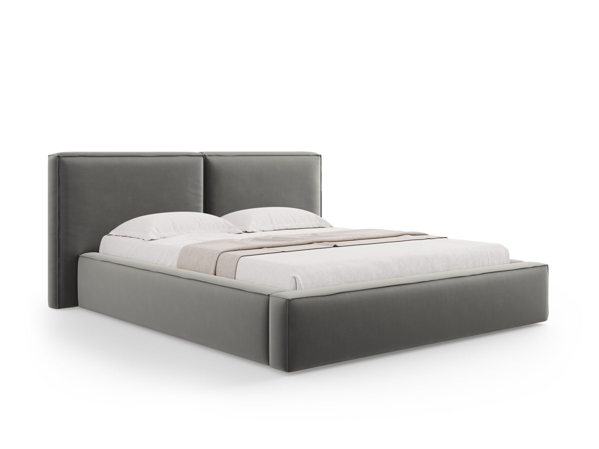 Letto contenitore con testiera doppia, "Jodie", 228x214x97,5