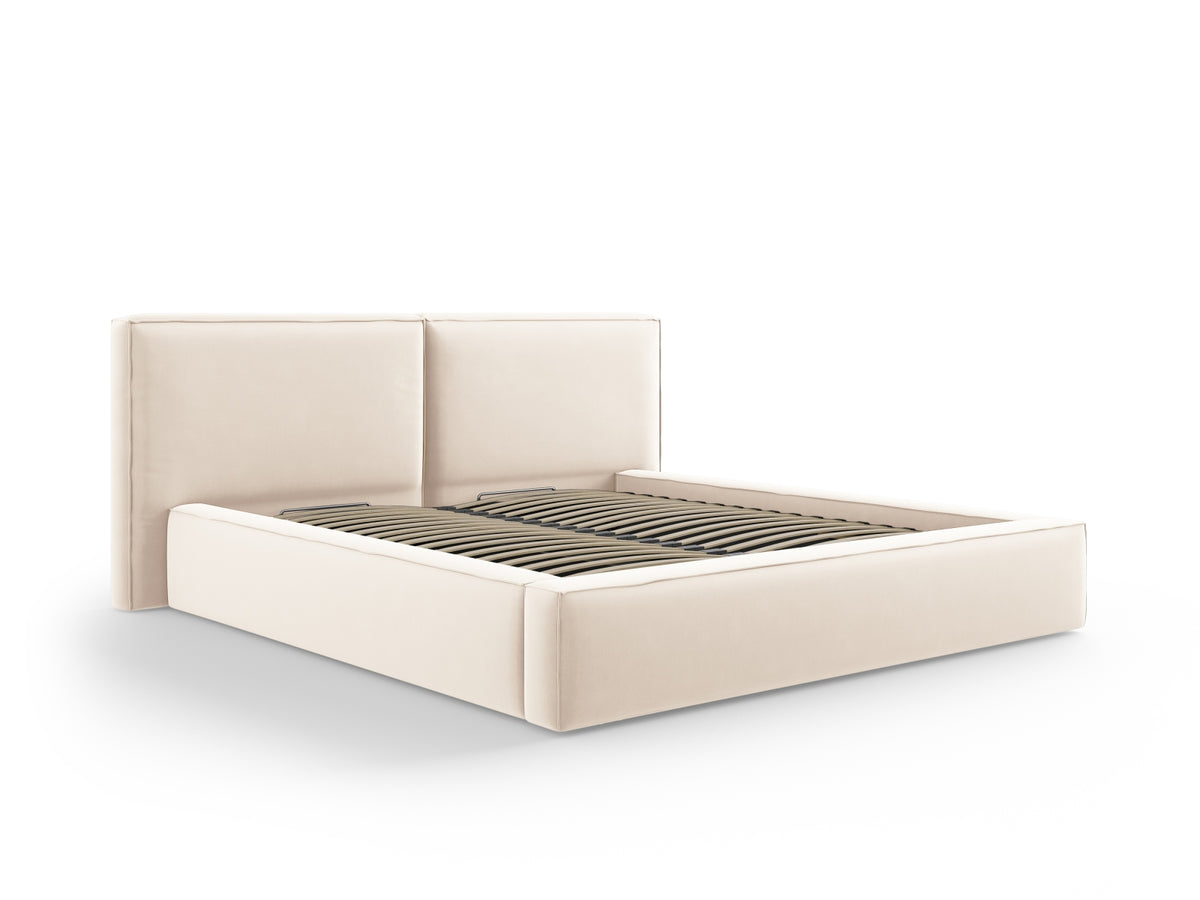 Letto contenitore con testiera doppia, "Jodie", 228x234x97,5