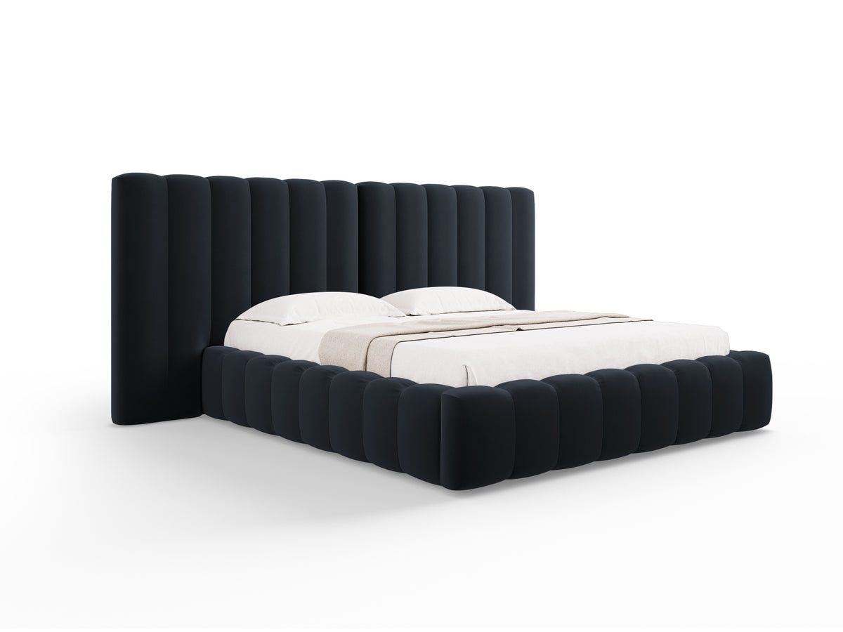 Letto contenitore con testiera doppia, "Kelp", 230x300x100