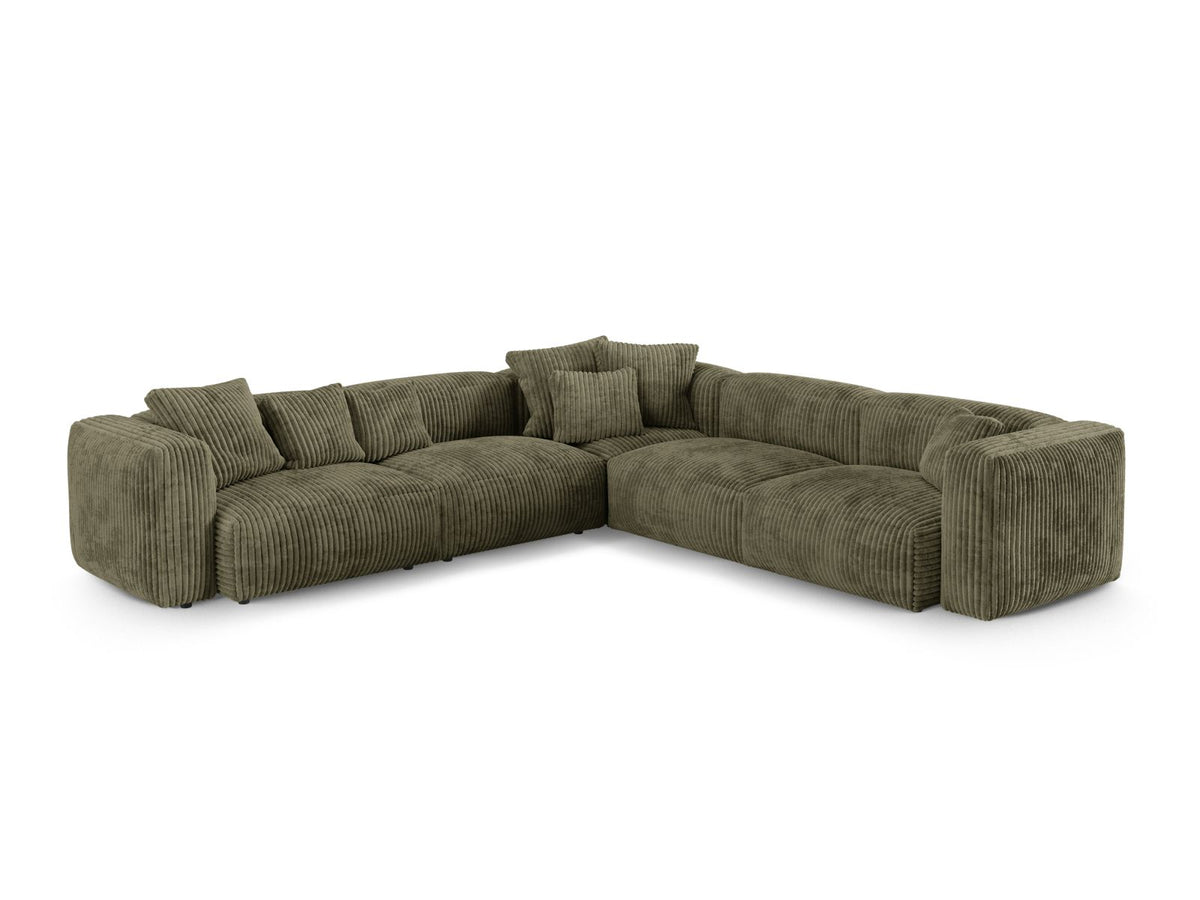 Divano Angolare Simmetrico Componibile XL Martina, 5 Posti, 330x330x75