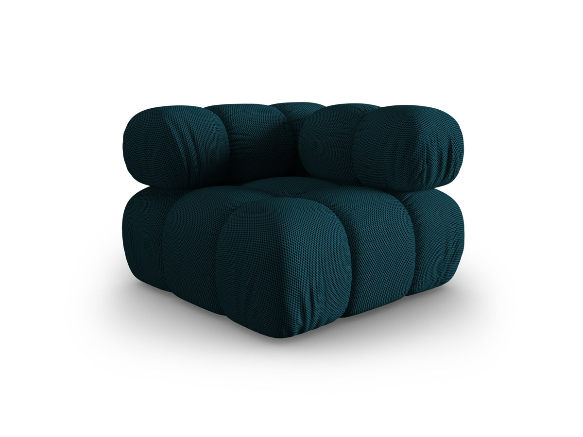 Modulo Angolare, "Bellis", 1 Posto, 94x94x70 - Blu Navy