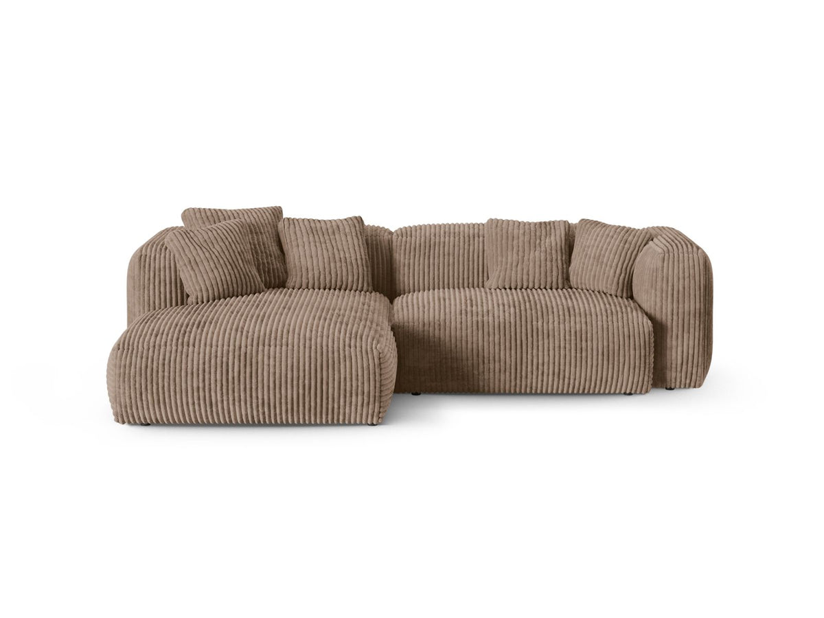 Divano Angolare Componibile XL Martina Seduta Profonda, 2 Posti, 176x280x75