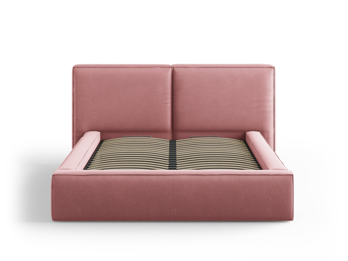 Letto contenitore con testiera doppia, "Jodie", 228x194x97,5