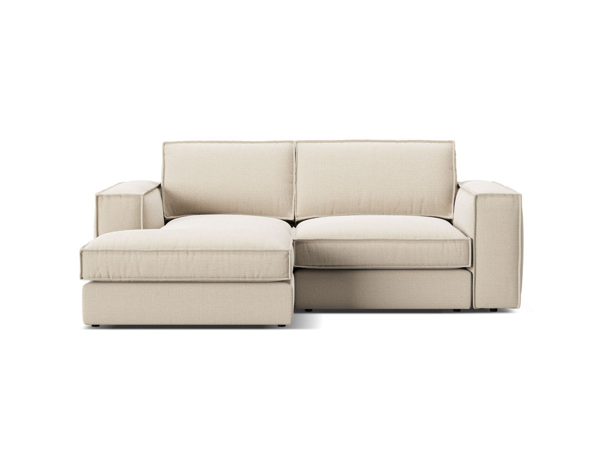 Divano Angolare Modulare Sinistro, "Pola", 2 Posti, 226x158x88 - Beige