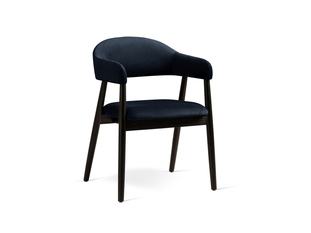 Sedia in Velluto, "Adra", 1 Posto, 56x59x77 - Blu Royal