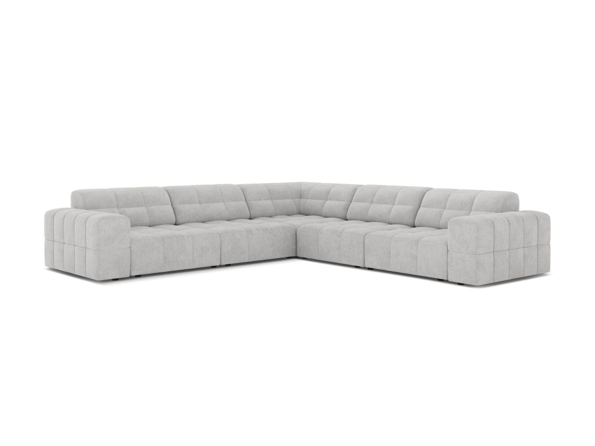 Divano Angolare Simmetrico Jennifer, 7 Posti, 285x285x78