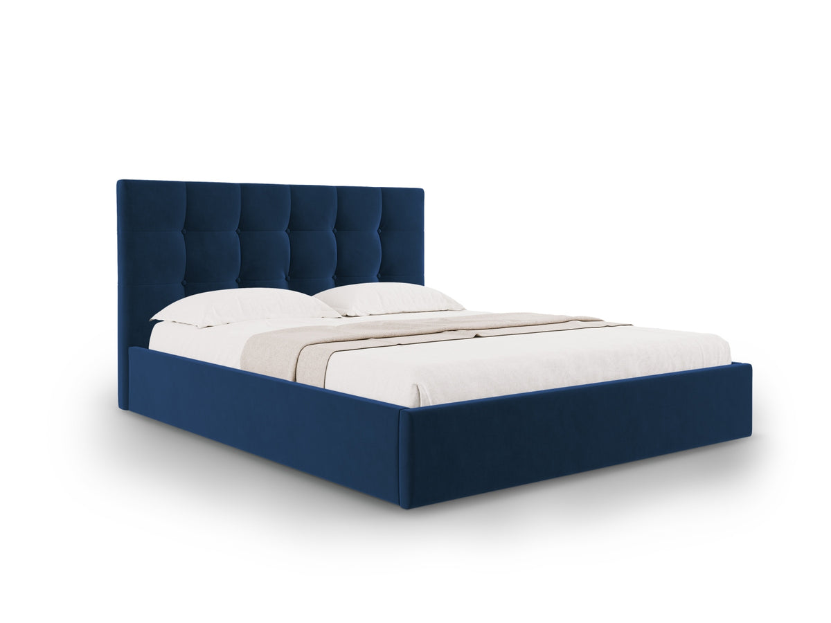 Letto Contenitore con Testata Phaedra - Blu Reale 160x200