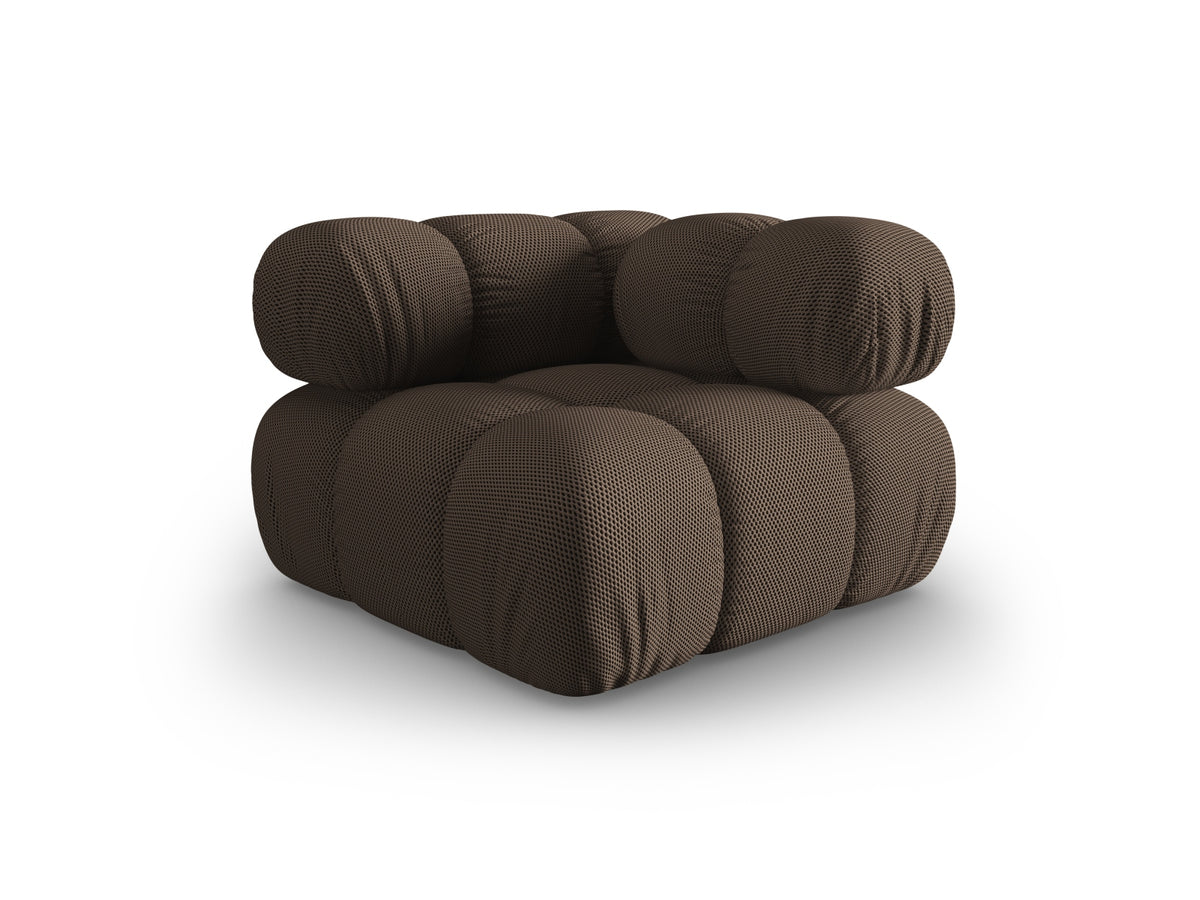 Modulo Angolare, "Bellis", 1 Posto, 94x94x70 - Marrone