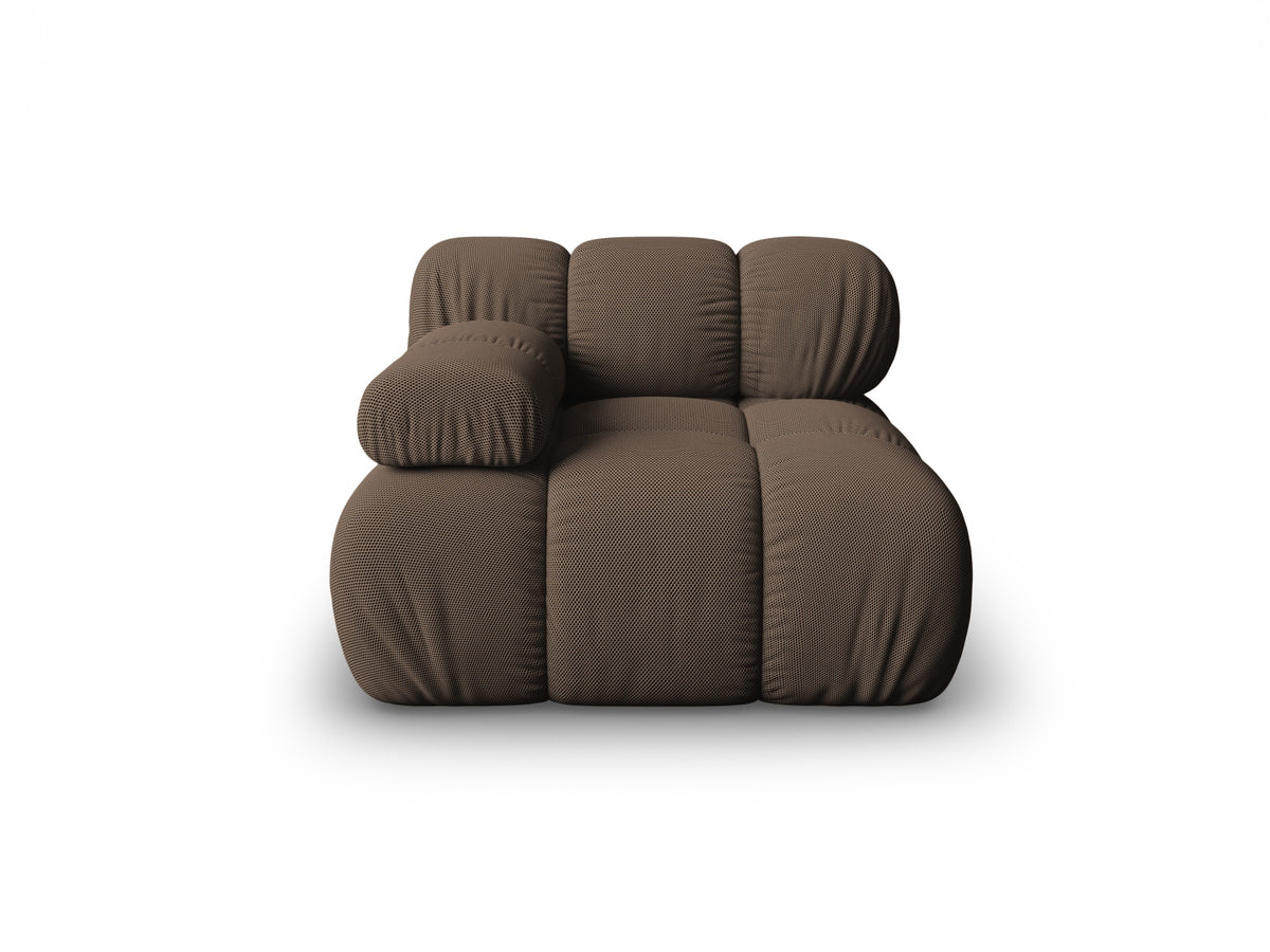 Modulo Sinistro, "Bellis", 1 Posto, 94x94x70 - Marrone