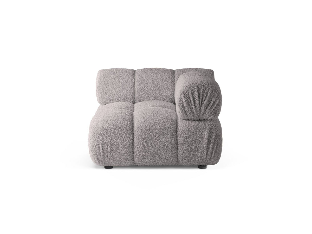 Modulo Angolare, "Bellis", 1 Posto, 94x94x70 - Grigio Chiaro