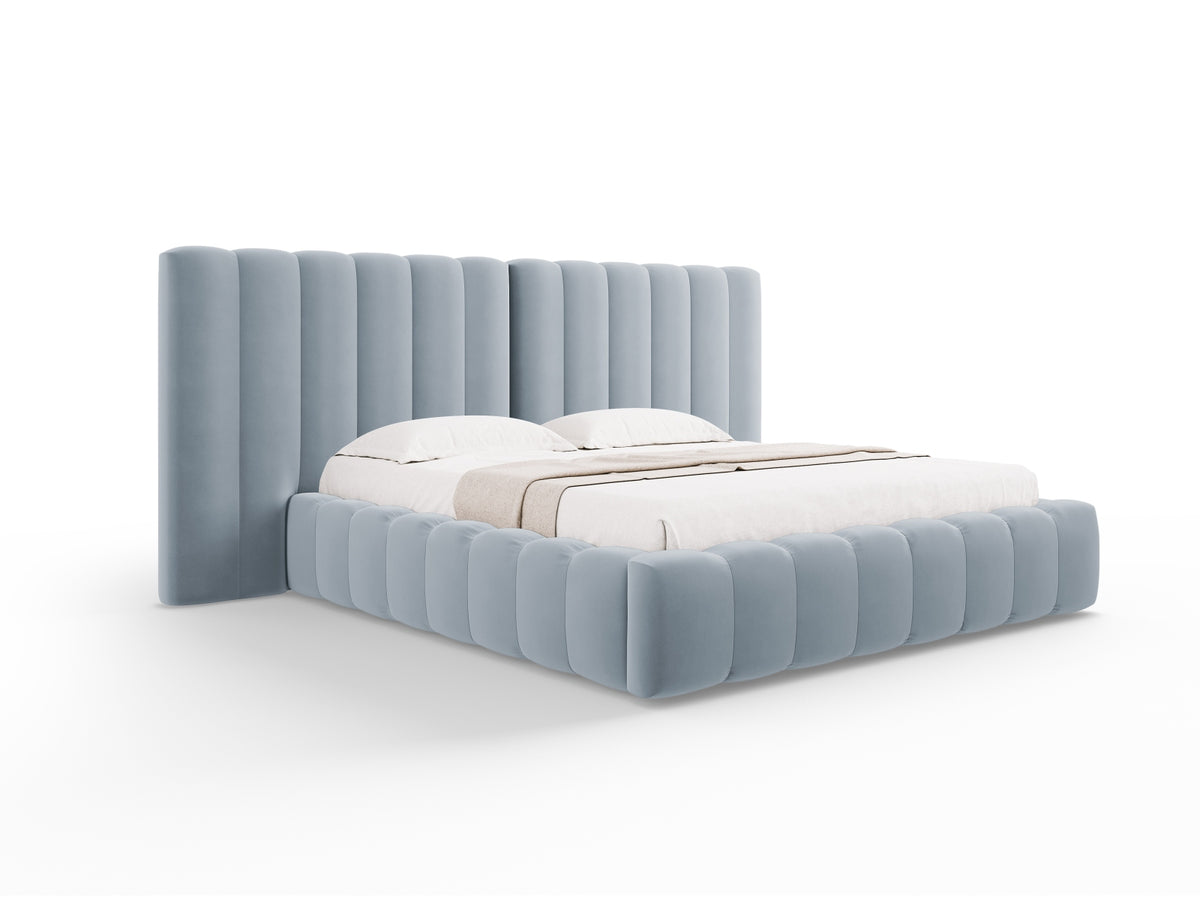 Letto contenitore con testiera doppia, "Kelp", 230x250x100