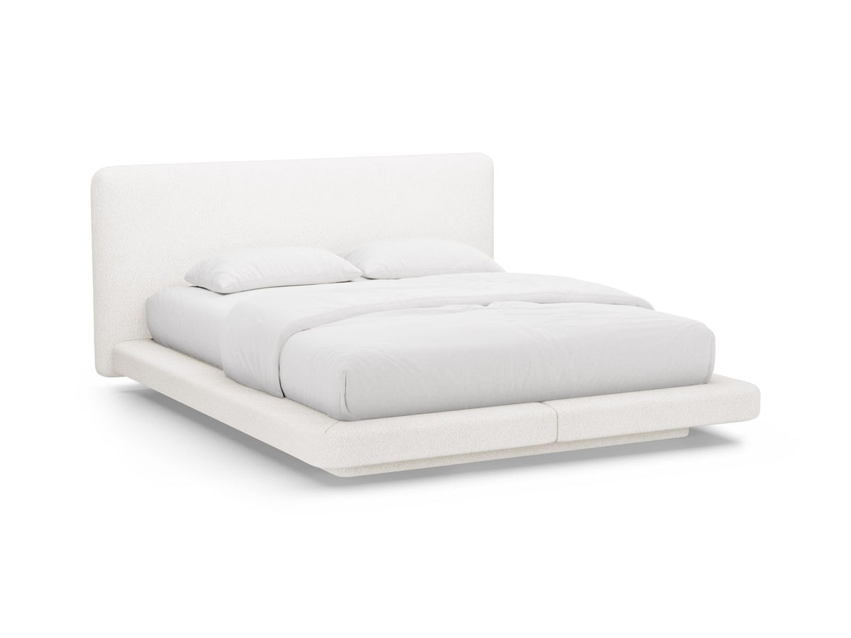 Letto con Testata, "Linea", 225x224x98 - Bianco