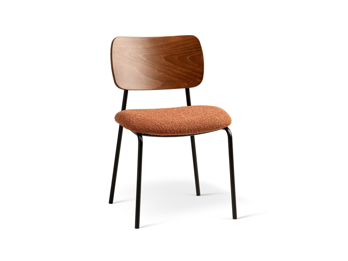 Sedia in Bouclé, "Dina", 1 Posto, 49x47x79 - Terracotta