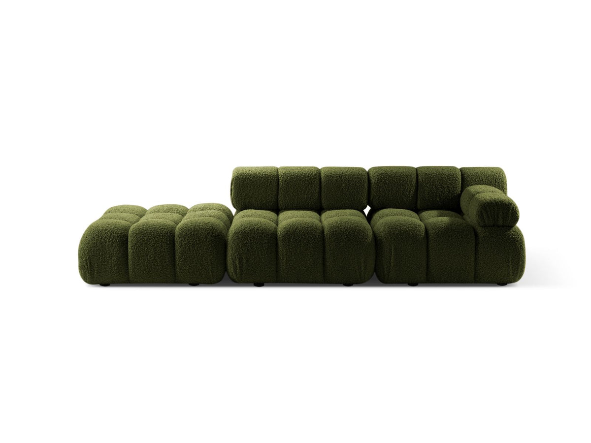 Divano Modulare Sinistro, "Bellis", 4 Posti, 282x94x70 - Verde