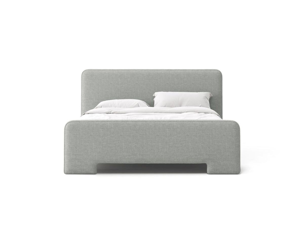 Letto con Testata Eda - Grigio Chiaro 180x200