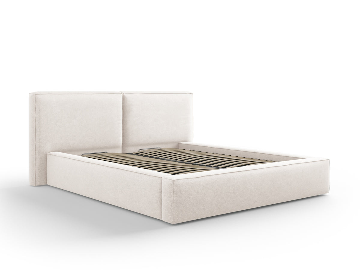 Letto contenitore con testiera doppia, "Jodie", 228x214x97,5
