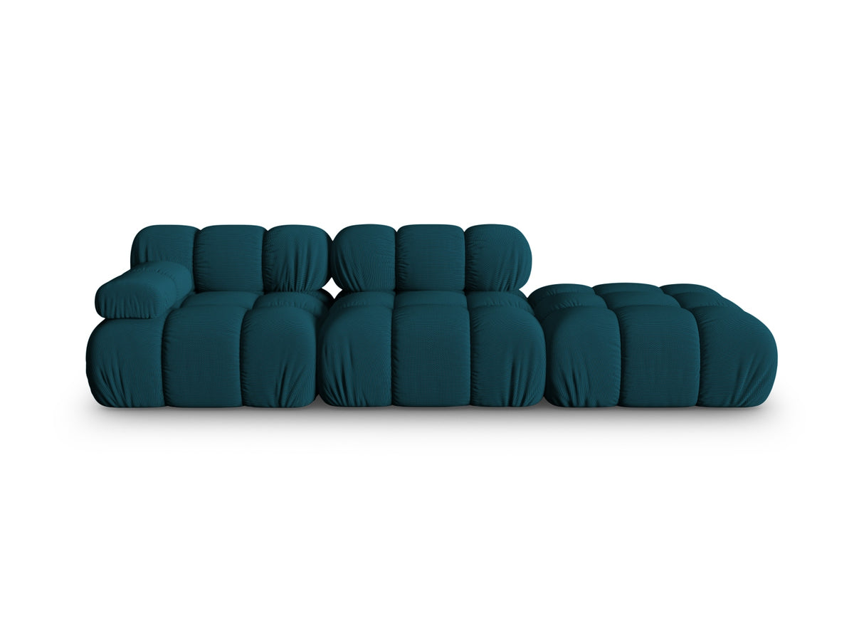 Divano Modulare Destro, "Bellis", 4 Posti, 282x94x70 - Blu Navy