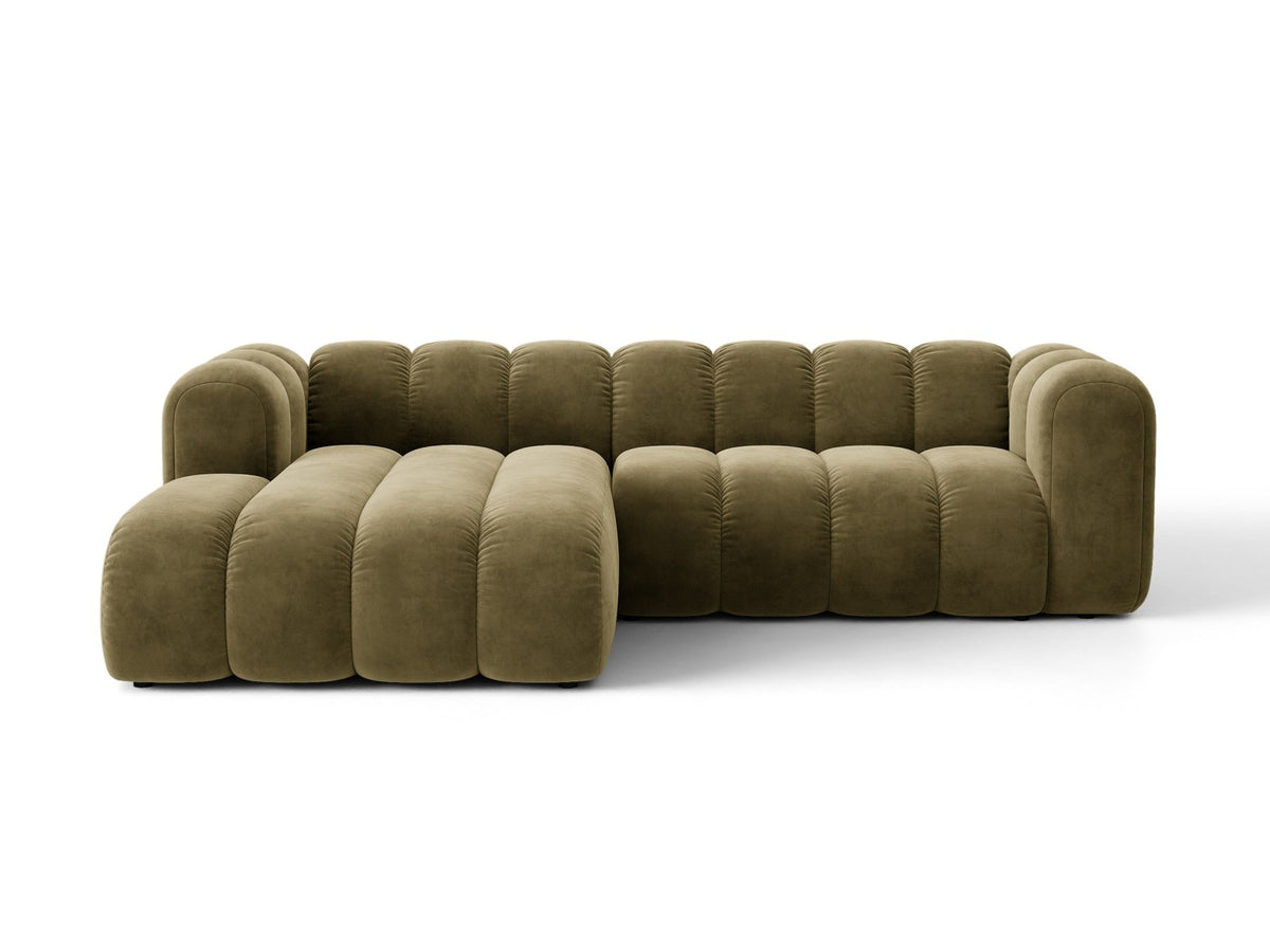 Divano Letto Angolare con Contenitore Lupine, 4 Posti, 177x270x70