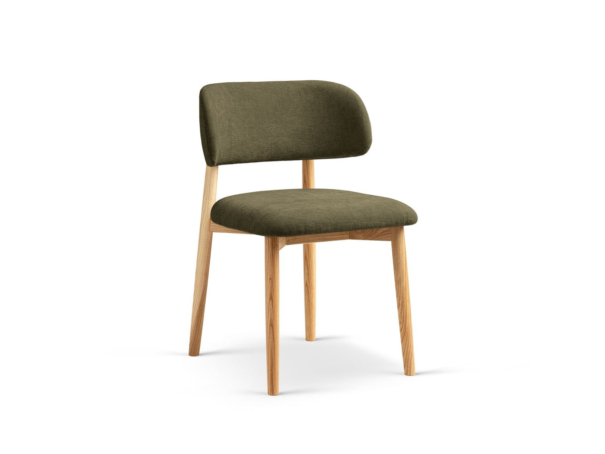 Sedia in Velluto, "Evan", 1 Posto, 49.5x51x77 - Beige