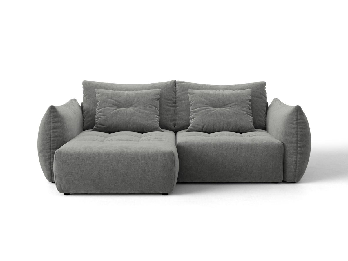 Divano Letto Angolare Componibile con Contenitore Bloom, 3 Posti, 152x250x87