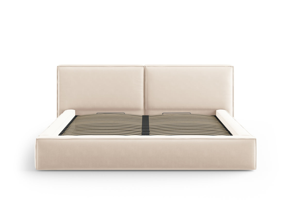 Letto contenitore con testiera doppia, "Jodie", 228x251x97,5
