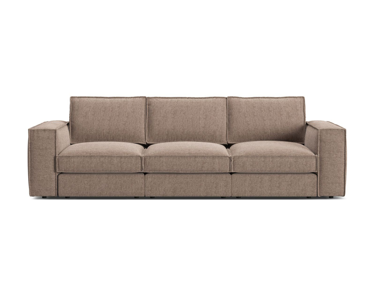 Divano Modulare, "Pola", 4 Posti, 284x103x88 - Marrone Chiaro